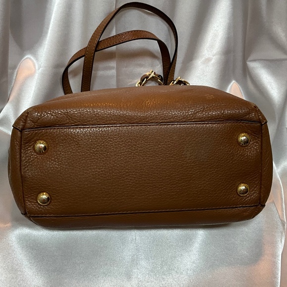 Micheal Kors brown satchel. 2 sets of top handles, 18-H3f - Picture 4 of 7